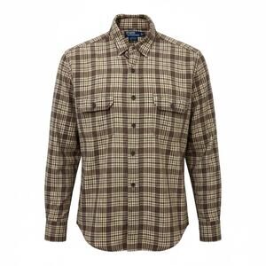 Ralph Lauren G.I. Button Front Long Sleeve Plaid Shirt Mens Size XL